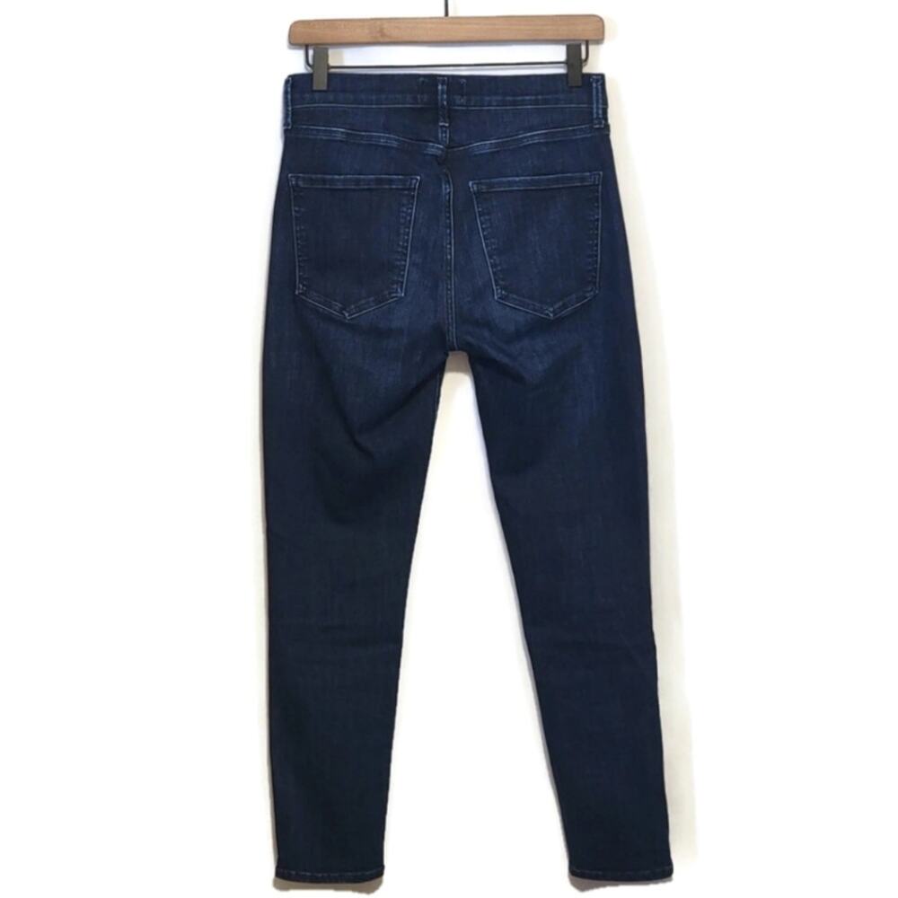 AGOLDE Sophie High Rise Crop Skinny Jeans Dark Wash Blue Size 27 Chic Trendy - Picture 8 of 15